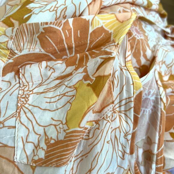 Petal + Pump oversized floral women’s overall jumpsuit romper - Picture 8 of 10